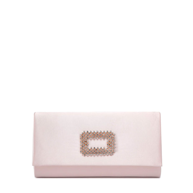 Pochette en satin avec application