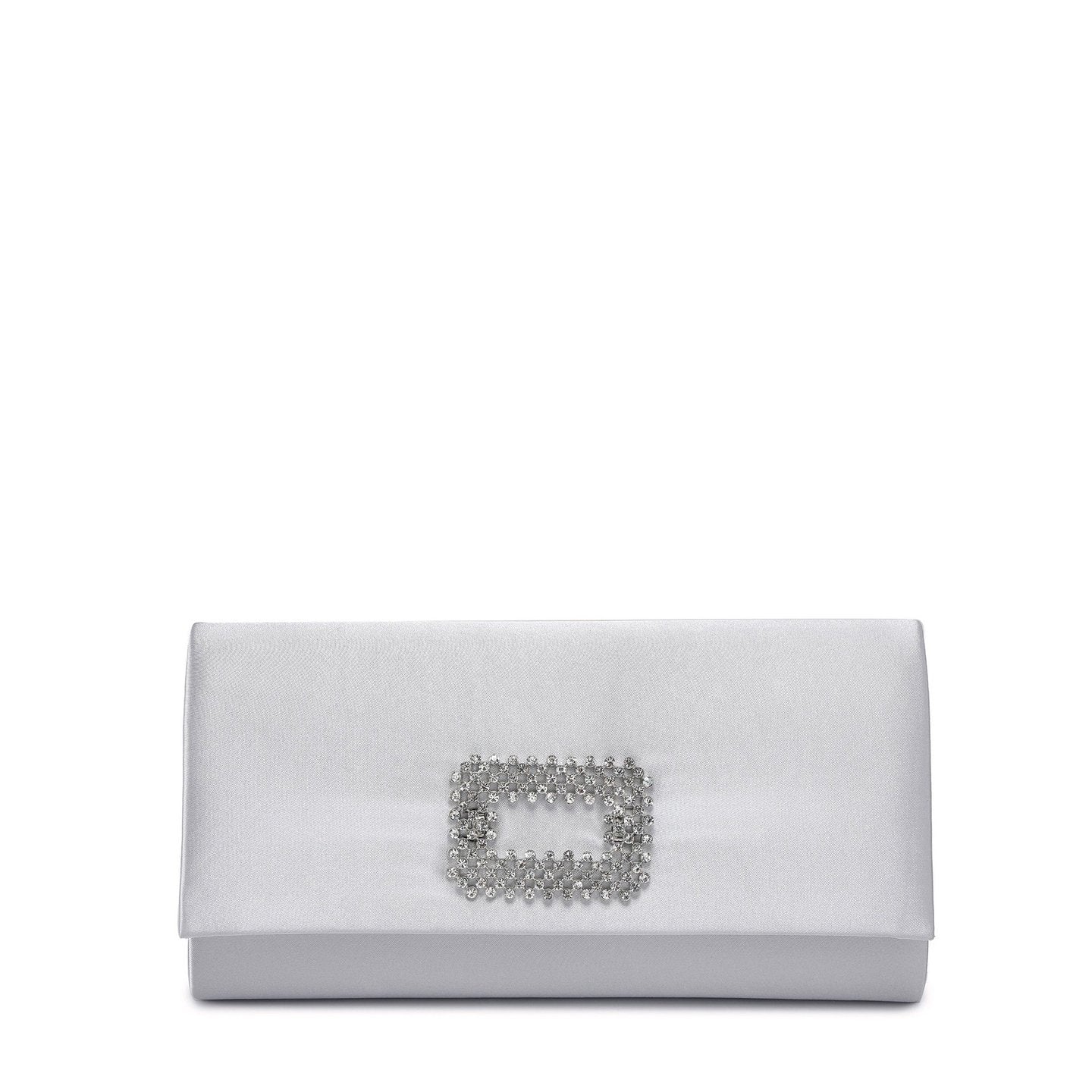 Pochette en satin avec application