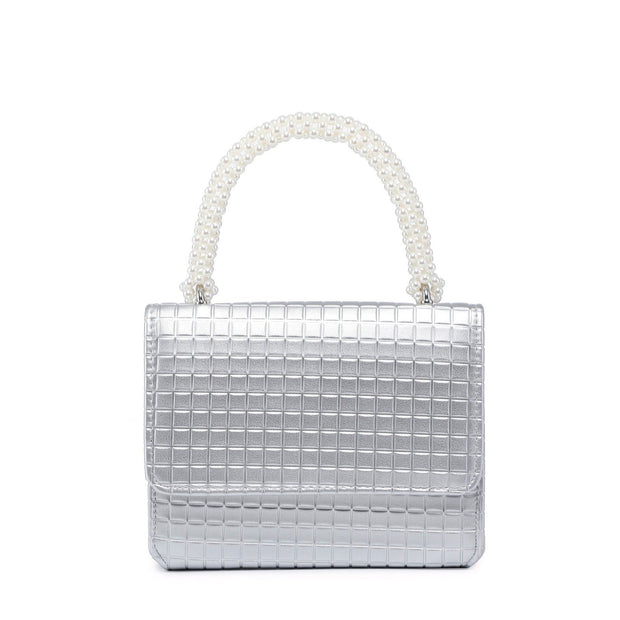 Pochette avec bandoulière perles