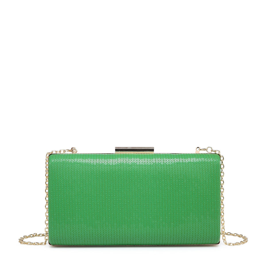 Pochette rectangulaire avec paillettes