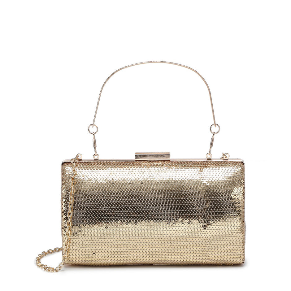 Pochette bandoulière et paillettes