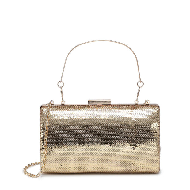 Pochette bandoulière et paillettes