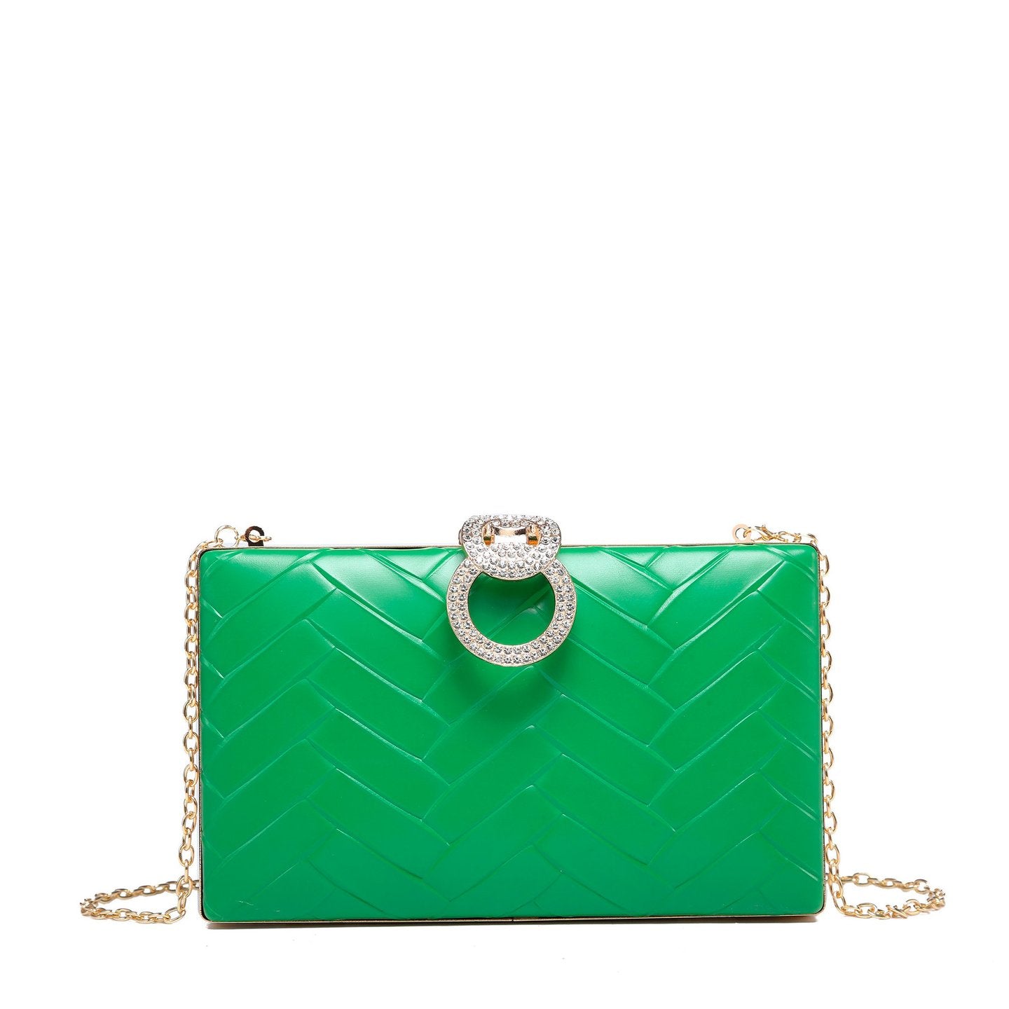 Pochette brillantes gravé zigzag