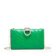 Pochette brillantes gravé zigzag
