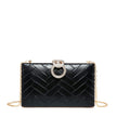 Pochette brillantes gravé zigzag