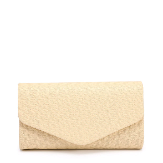 Sac de fête enveloppe zigzag avec bandoulière chaîne