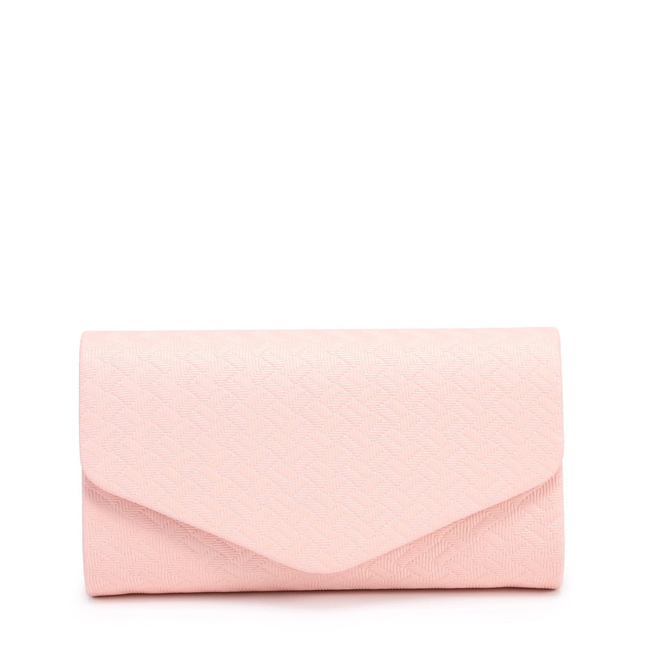 Sac de fête enveloppe zigzag avec bandoulière chaîne
