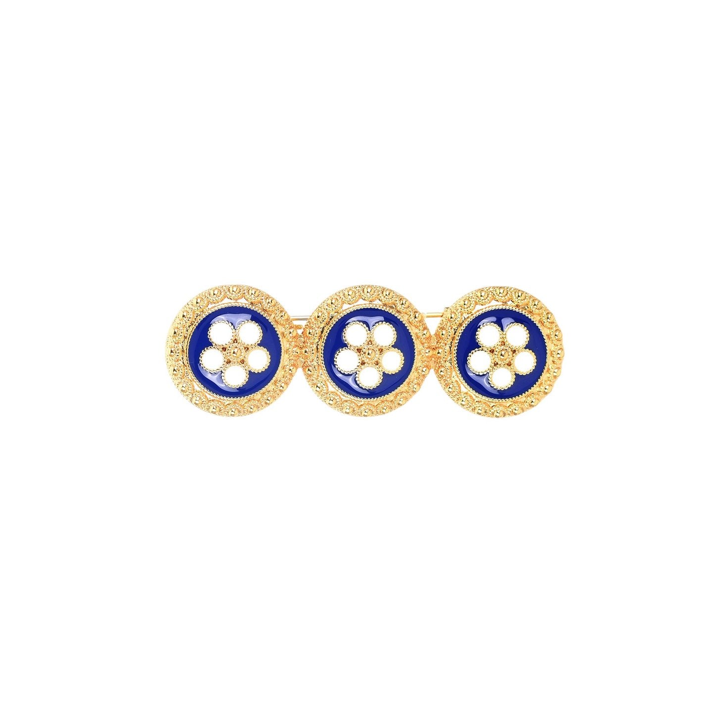 Broche Encantos Portugal avec trois fleurs