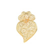 Broche semi précieuse coração de viana