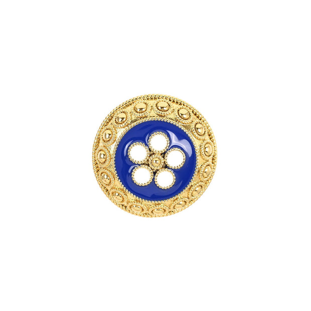 Broche semi précieuse fleur traditionnel
