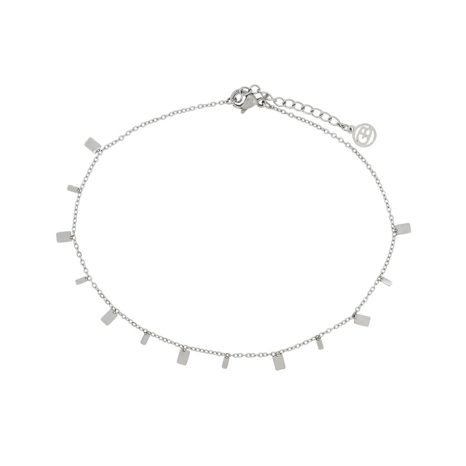 Bracelet Alba de cheville acier avec pendentifs