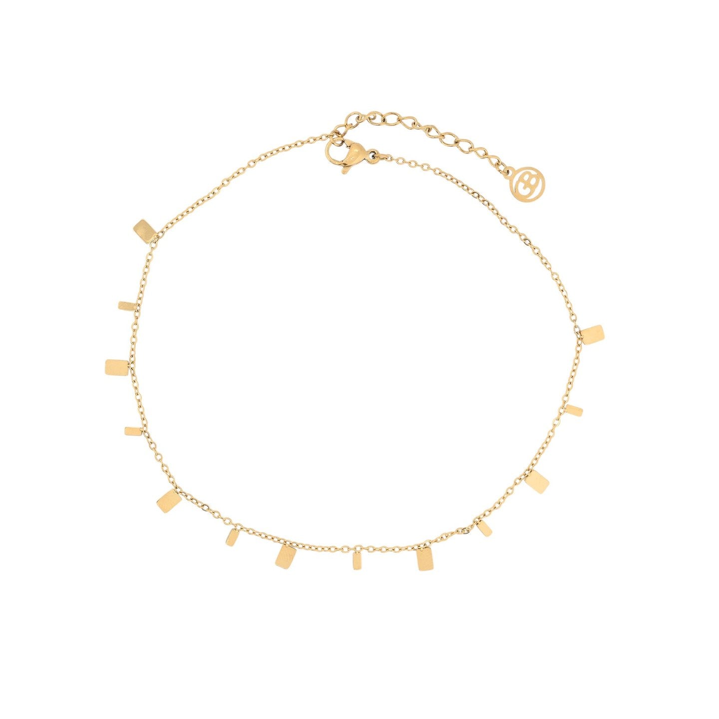 Bracelet Alba de cheville acier avec pendentifs