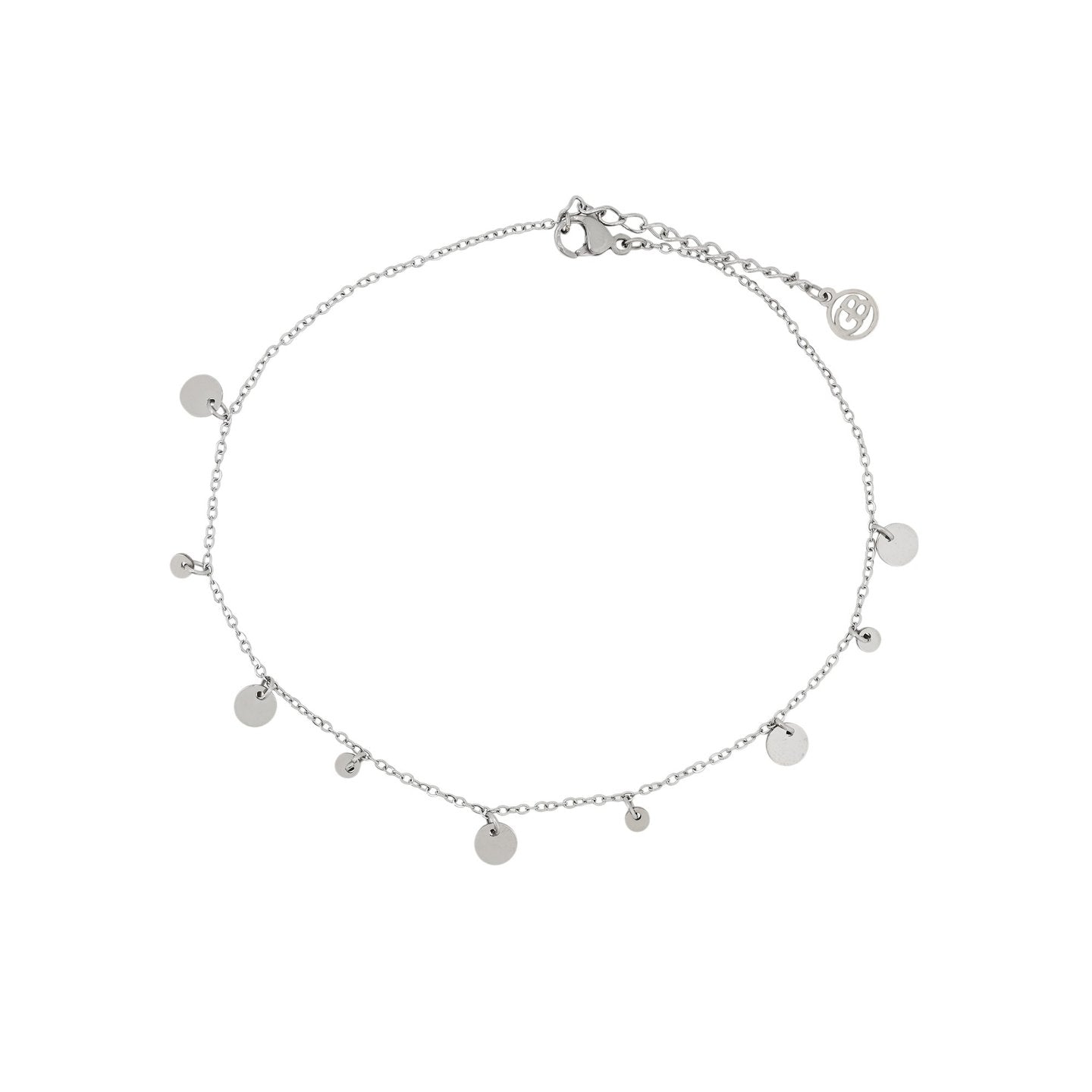 Bracelet Alba de cheville acier pendentifs ronds