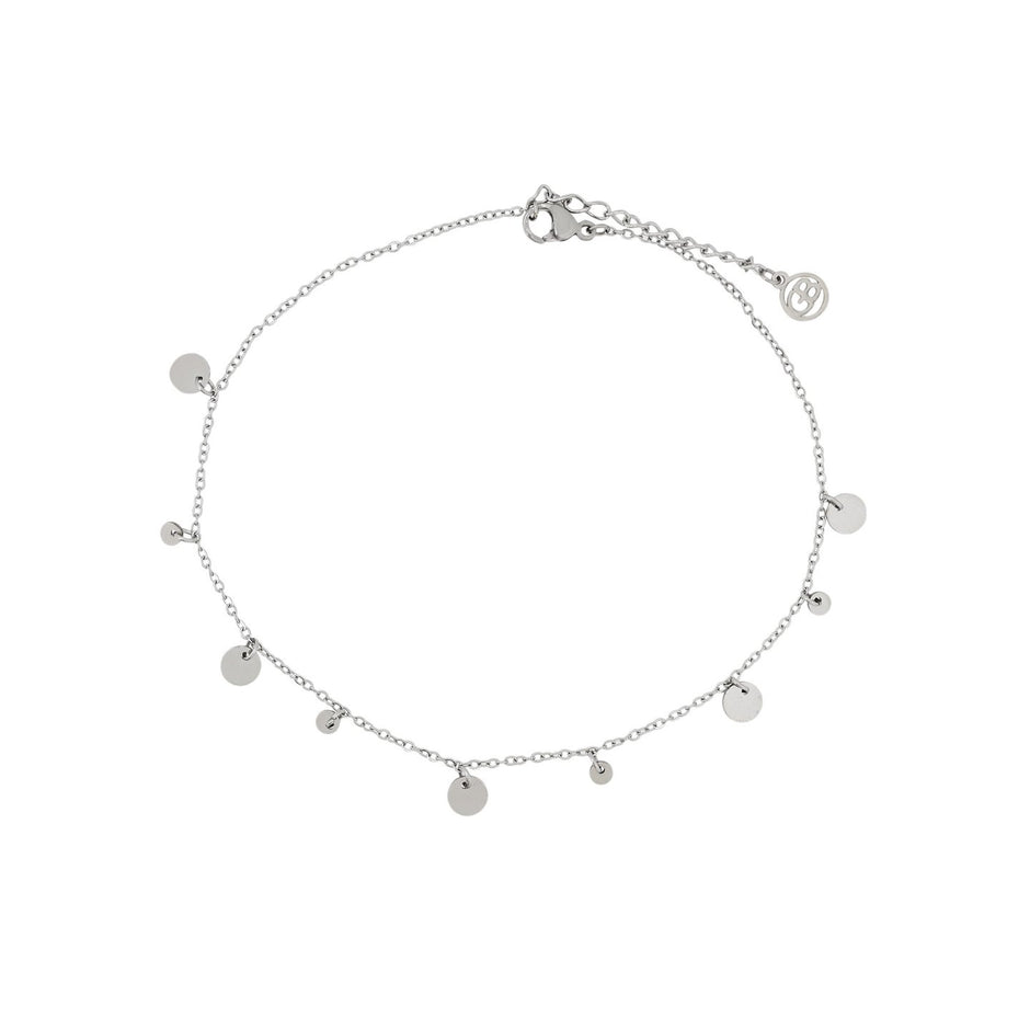 Bracelet Alba de cheville acier pendentifs ronds