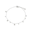Bracelet Alba de cheville acier pendentifs ronds