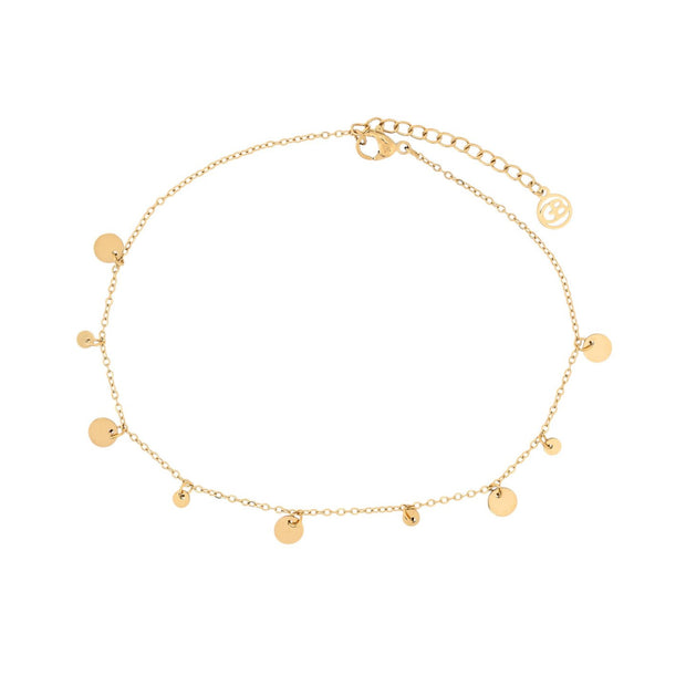 Bracelet Alba de cheville acier pendentifs ronds