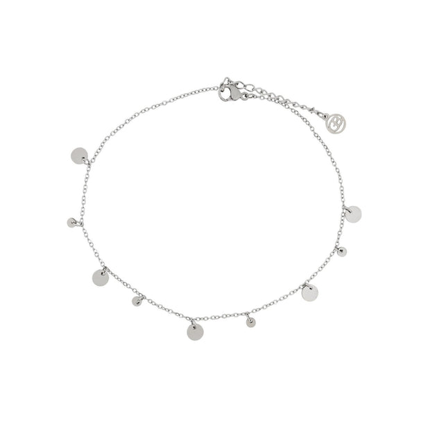 Bracelet Alba de cheville acier pendentifs ronds