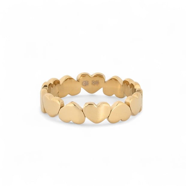 Bague alba en acier et coeur JZ2409