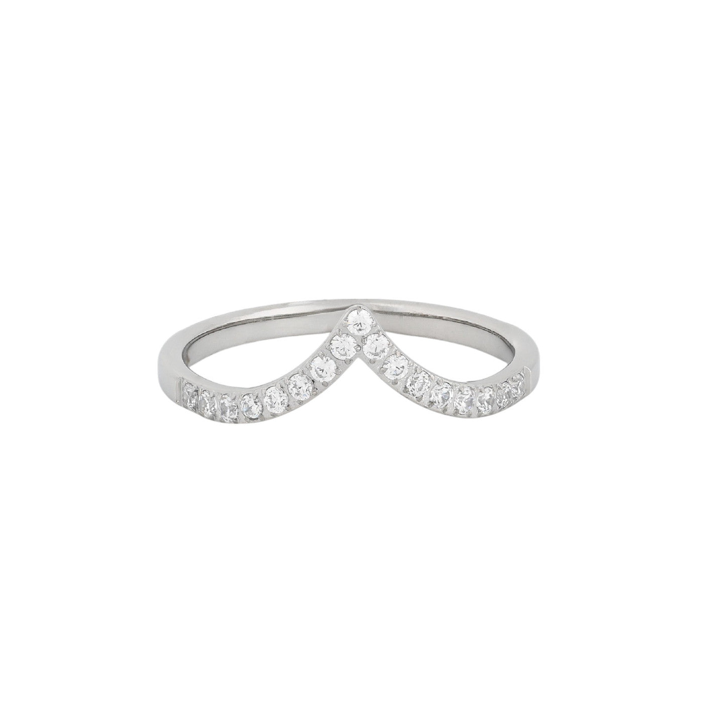 Bague alba en acier en forme de V JZ4745