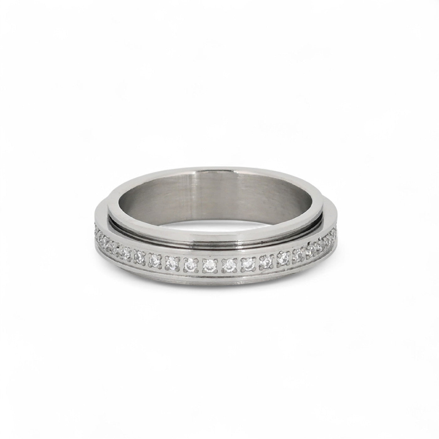 Bague alba en acier avec brilliant JZ5979