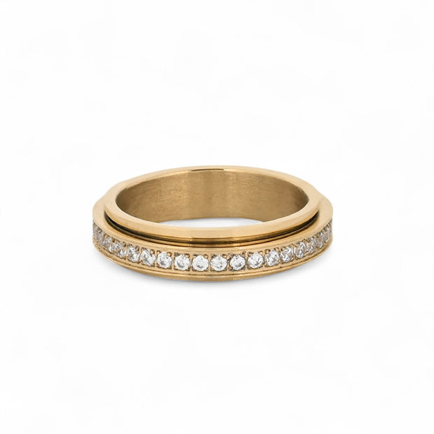 Bague alba en acier avec brilliant JZ5979