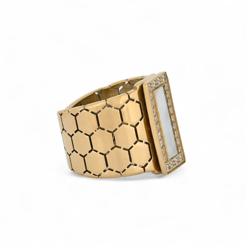 Bague Esmée acier épais