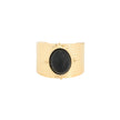Bague alba en acier rond large JZF67