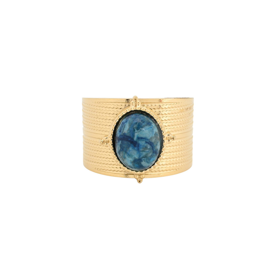 Bague alba en acier rond large JZF67