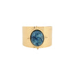 Bague alba en acier rond large JZF67