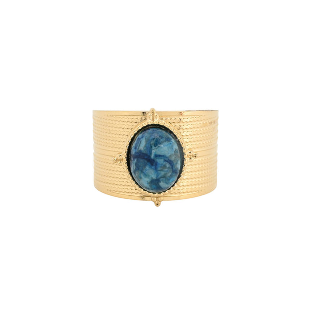 Bague alba en acier rond large JZF67