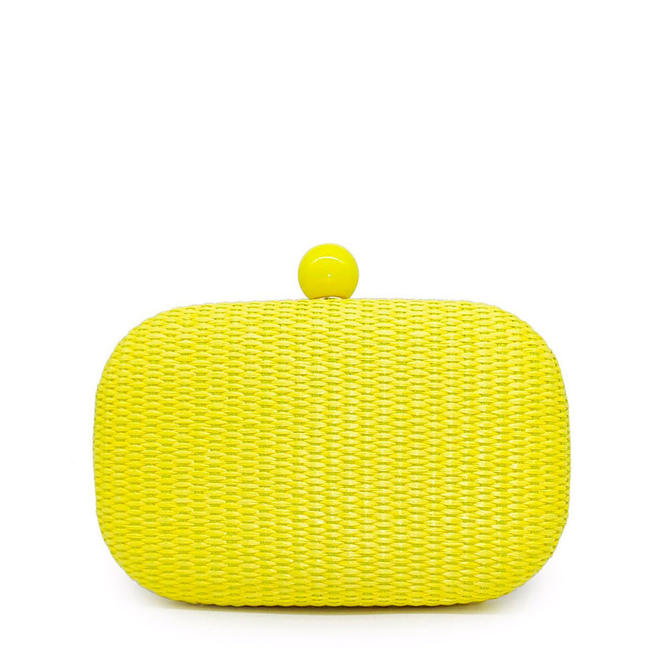 Pochette femme en raphia