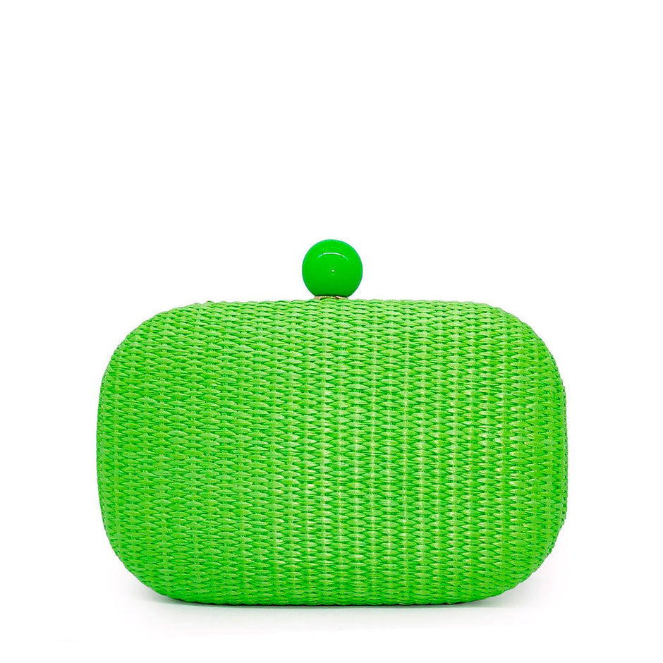 Pochette femme en raphia