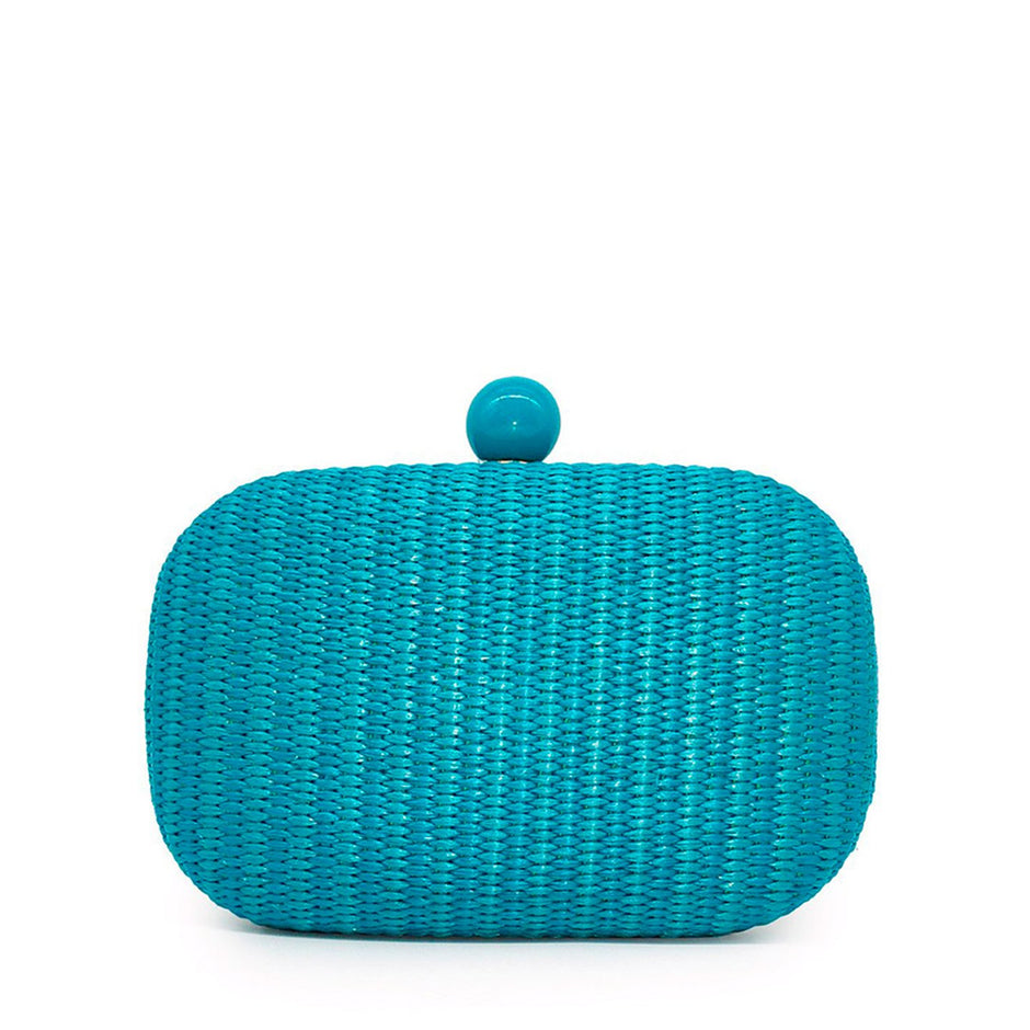 Pochette femme en raphia