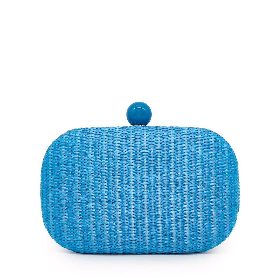 Pochette femme en raphia