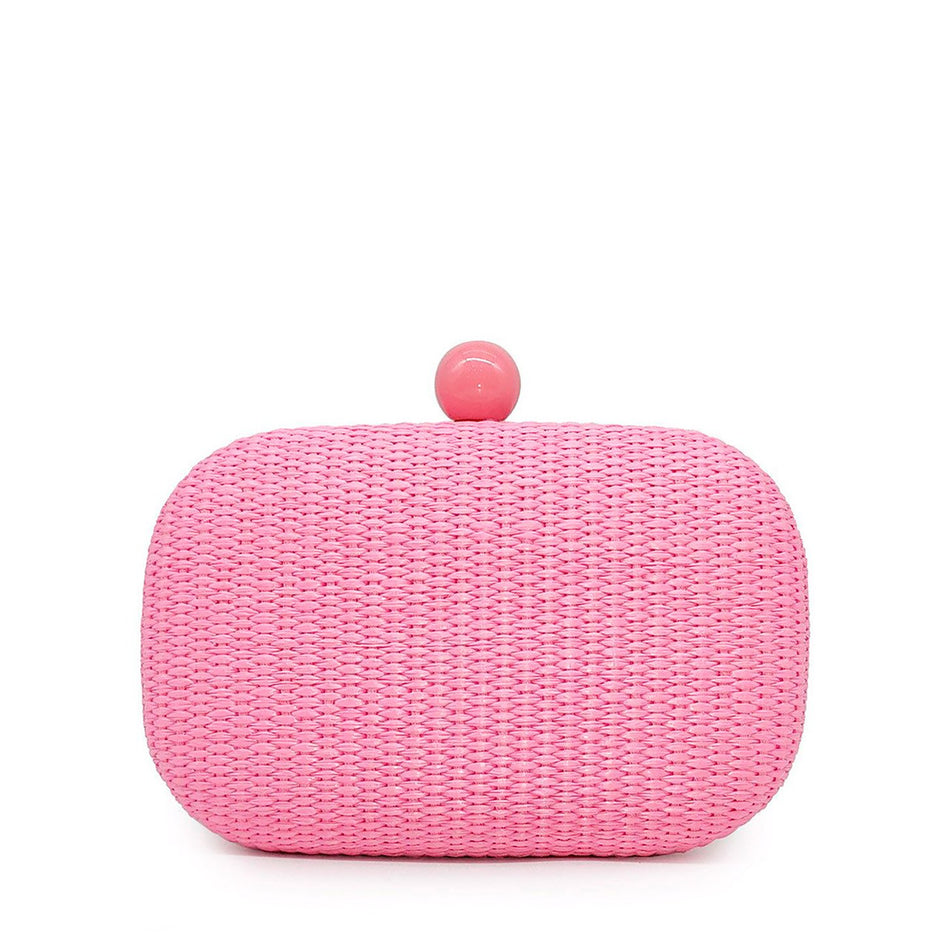 Pochette femme en raphia