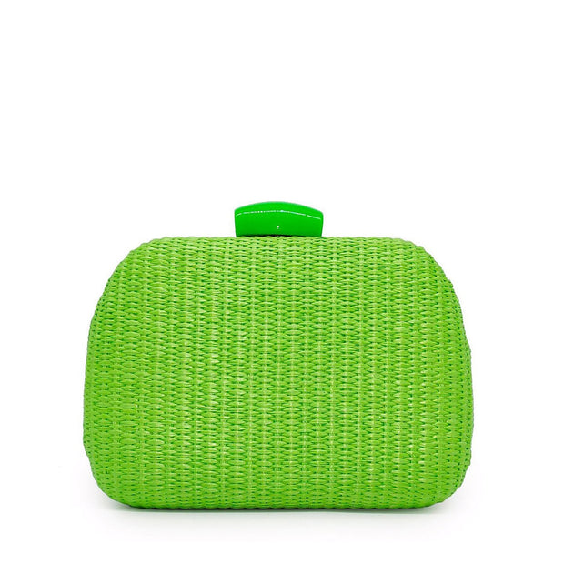Pochette femme en raphia