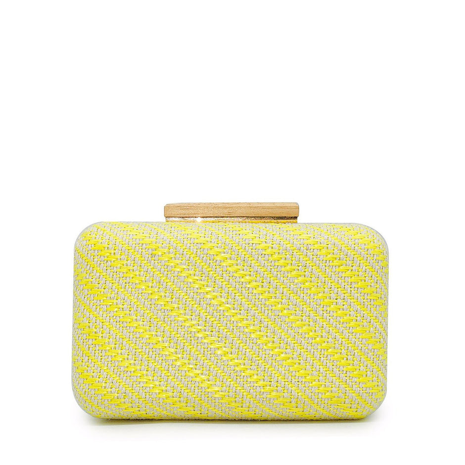 Pochette femme en raphia
