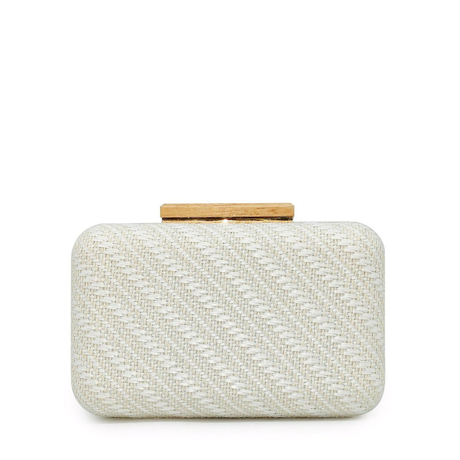 Pochette femme en raphia