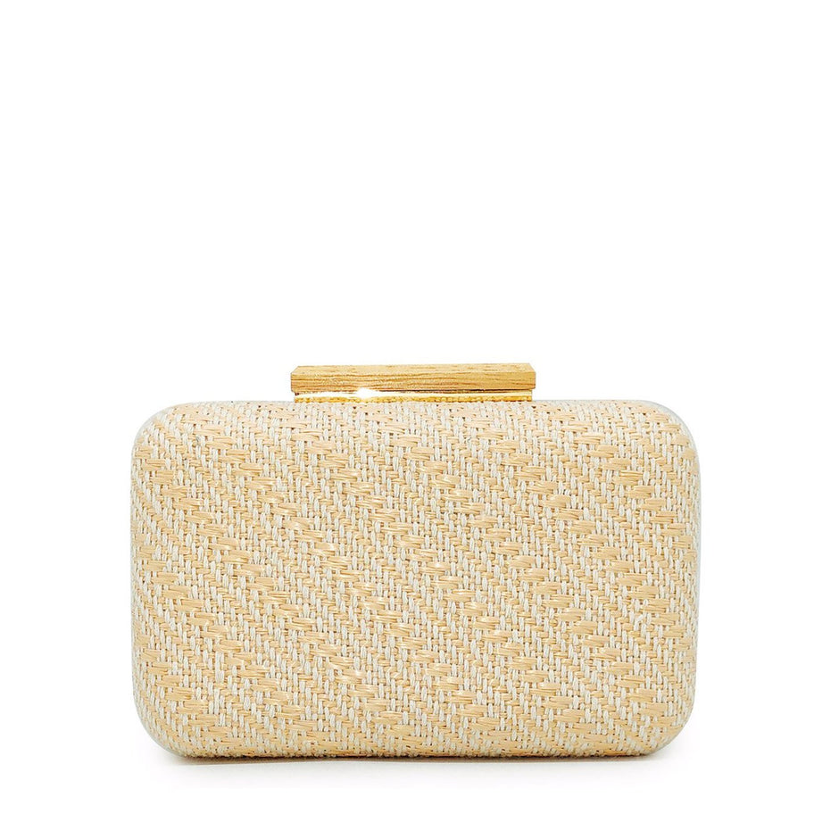 Pochette femme en raphia
