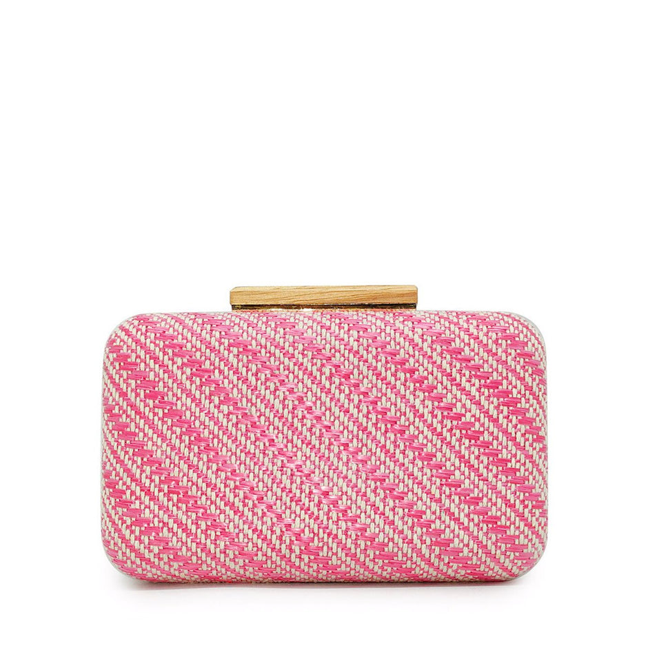 Pochette femme en raphia