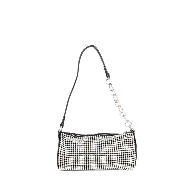 Pochette avec brillantes et chaîne