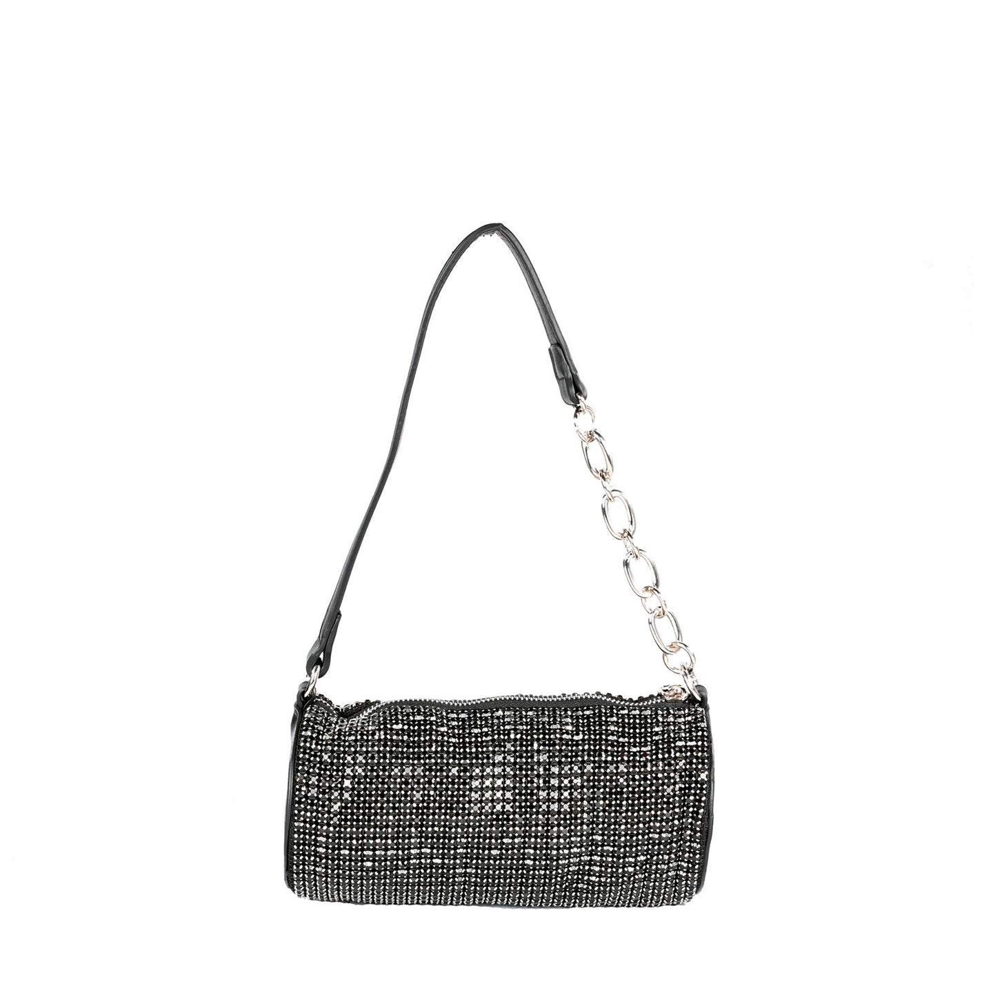 Pochette avec brillantes et chaîne