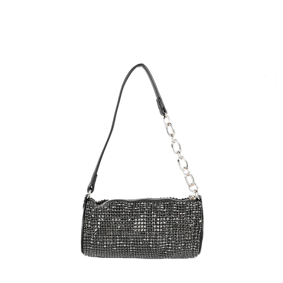 Pochette avec brillantes et chaîne