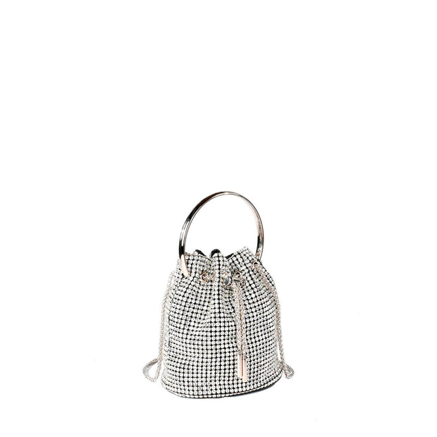 Pochette rond argent