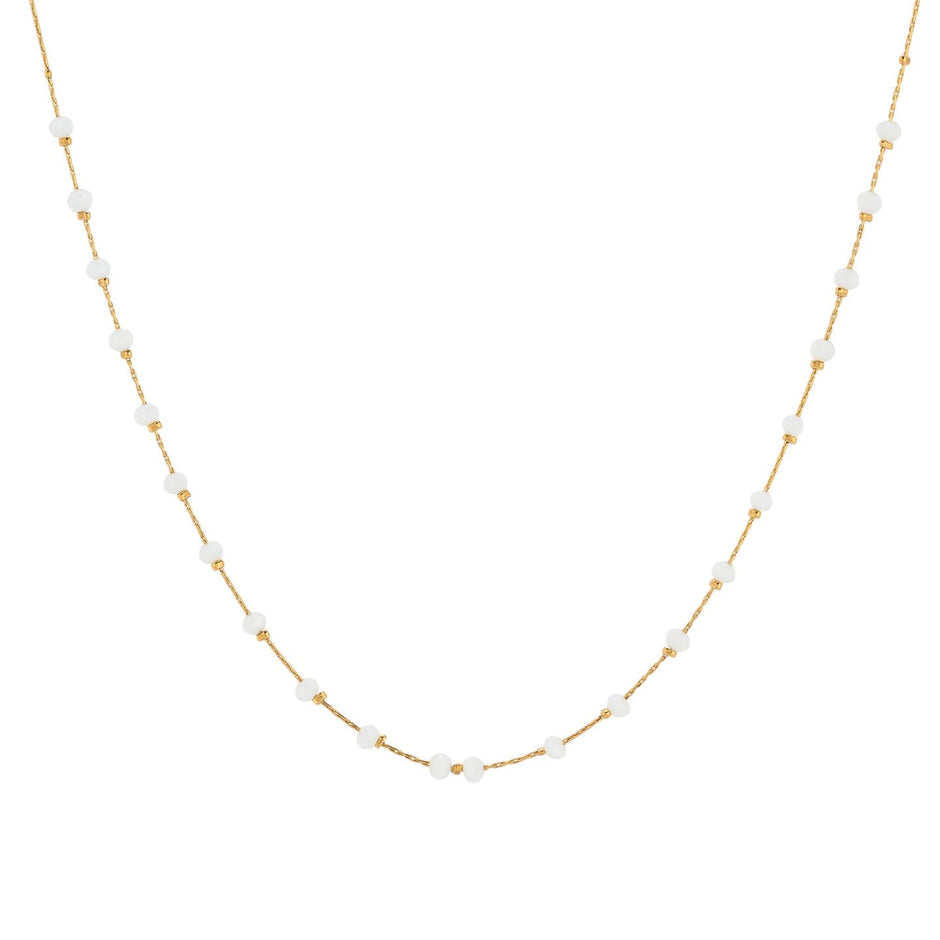 Collier en acier des pierres coloré