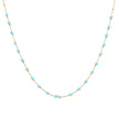 Collier en acier des pierres coloré