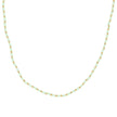 Collier acier avec pierre de couleur