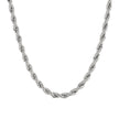 Collier acier tricoté tressé mince