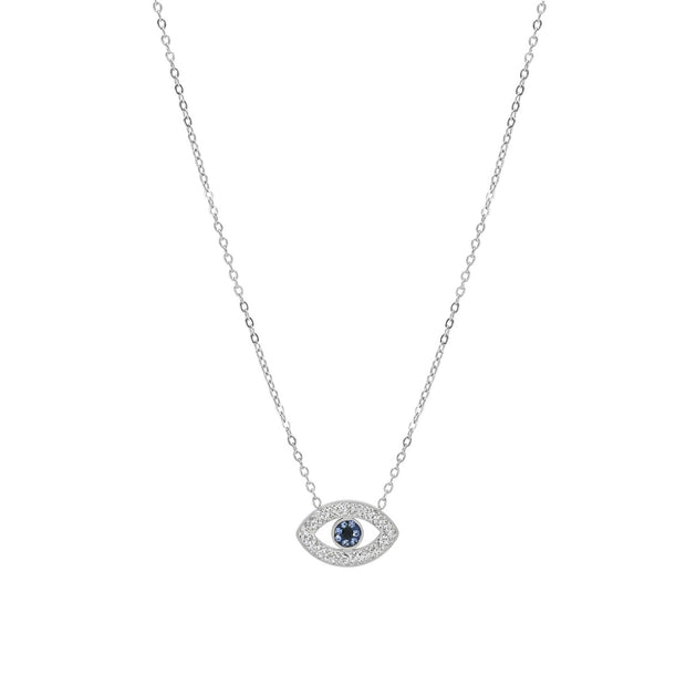 Collier court avec des yeux bleus