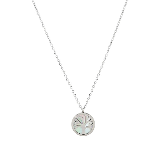 Collier en acier arbre de la vie